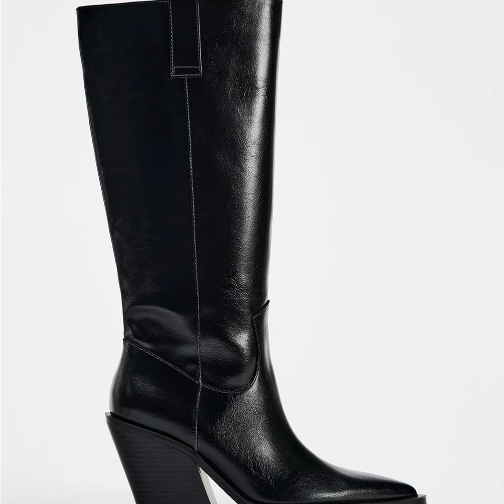 Zara Heeled Cowboy Boots